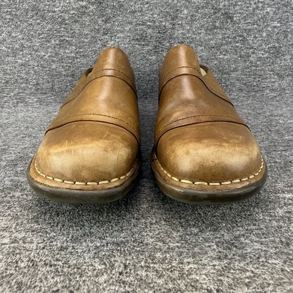 ✅Womens 6.5M Dockers DKEASTHAM Clogs Brown Leather Slip On Mules Comfort Shoes - Picture 5 of 10